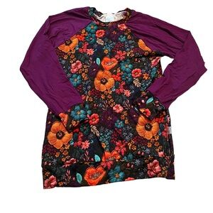 Bamboo‎ custom floral tunic girl’s 10/12 vi & Jax